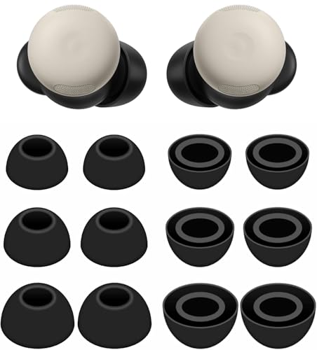 ALXCD �C���[�`�b�v Pixel Buds Pro 2�C���z���Ή� S/M/L 3�T�C�Y 6�y�A �\�t�g�V���R���C���z���`�b�v �t�H�[���C���[�`�b�v Pixel Buds Pro 2 6�y�A sml�Ή�