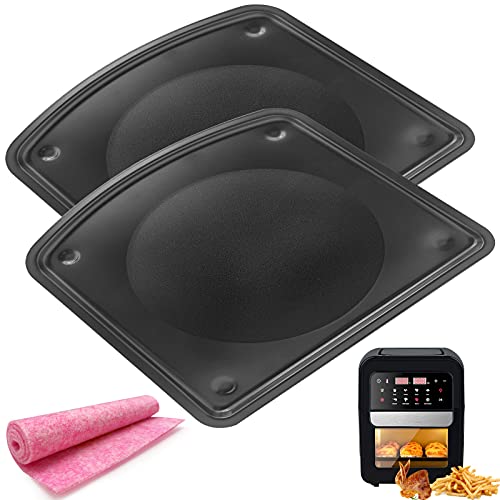 2pcs Nonstick Drip Tray for 6‑12qt Air Fryers