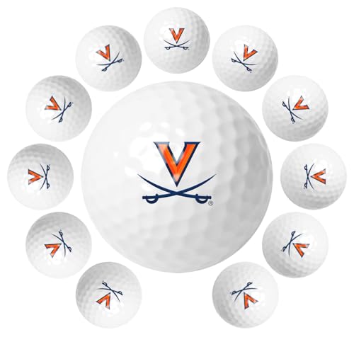 LinksWalker Virginia Cavaliers Golf Balls 12 Pack