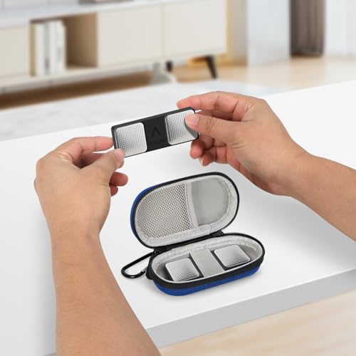 Image of Ultra-Hard Small Carrying Case for Wired Earbuds, Heart Monitor, USB Flash Drive, Charging Cable - Portable Mini IEM Case Universal Pouch Bag for in Ear Monitor, Airpods, Galaxy Buds, Earpods