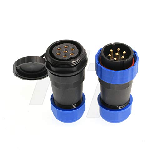 Connecteur circulaire 7 broches HangTon HE29 étanche IP68 pour vos câblages audio et vidéo domestiques