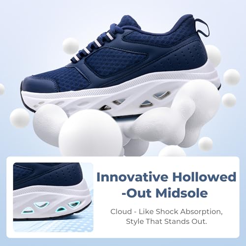 Image of Womens Plantar Fasciitis Orthotic Walking Sneakers with Arch Support