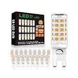 GOHDLAMP G9 LED電球 調光機能付き 40W相当 120V 3000K ウォームホワイト 400ルーメン シャンデリア用G9電球 18個パック