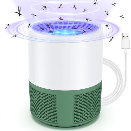 Lampe Anti Moustique, Electrique Anti Moustique Exterieur Intérieur, USB Tue Mouche Electrique Piege a Moustique, Tueur d'Insectes Pas Bruit Tueur de Moustiques Efficace