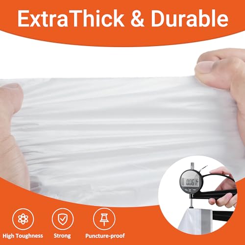 Image of Perfect Fits Code J 100 Count Compatible with simpIehuman Code J 1.2 Mil THICK 200 Count 8-12 Gallon White Garbage Can Liners Reinforced Drawstring Plastic Trash Bags PERFECT FIT & GRAND SAVE