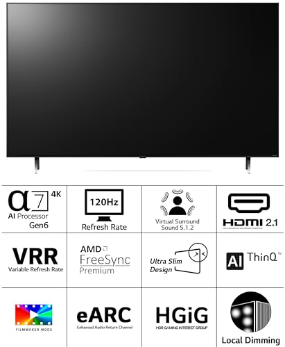 Image of LG 164 cm (65 inches) 4K Ultra HD Smart QNED TV 65QNED80SRA (Ashed Blue)