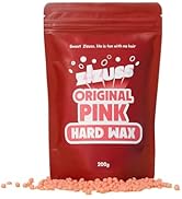 ZIZUSS Hard Wax Beads for Hair Removal, Original Pink for All Skin, 200g - Hair Removal Wax | Wax...