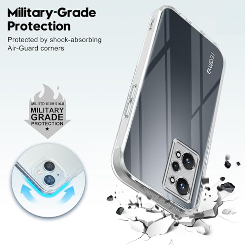 Image of Jkobi Back Cover for Realme GT Neo 2 (Silicone Clear Shockproof Case with Camera Protection | Soft and Flexible | Transparent)