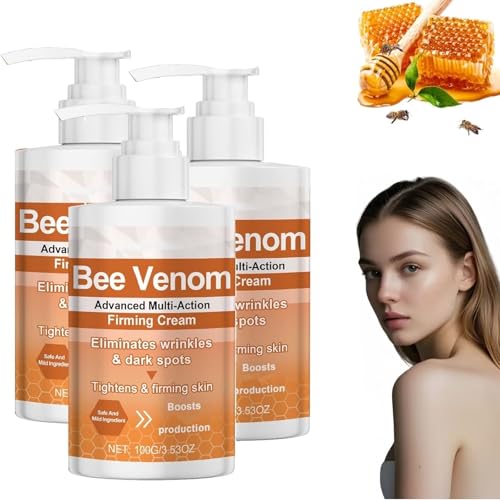 ApisDerm Crema Reafirmante Avanzada Multiacción, Crema Reafirmante Y Reductora De Arrugas, Hidratante Antiedad Restaura La Elasticidad De La Piel Para Todo Tipo De Pieles (3pcs)