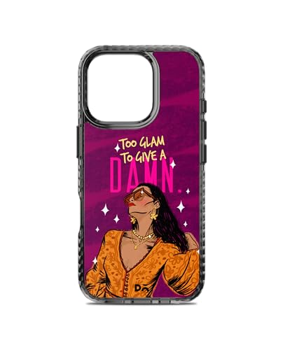 Image of DailyObjects Glam No Damn Stride 2.0 Magnetic Case Cover Compatible with iPhone 16 Pro Max | Wireless Charging Slim Back Cover | 2 Layer Edge Protection & Shockproof
