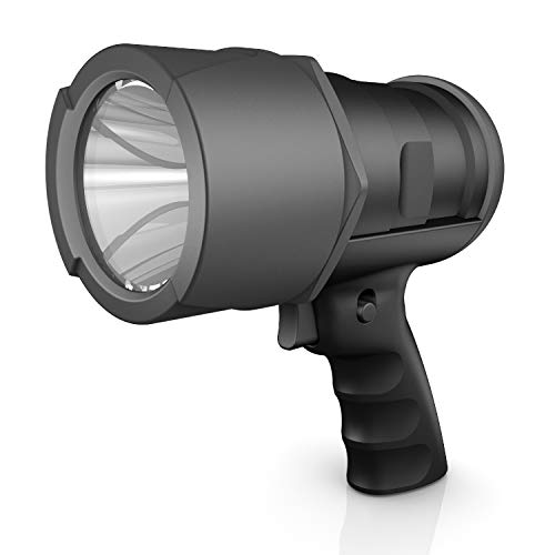 RAYOVAC Virtually Indestructible LED Spotlight, IP67 Waterproof, Super Bright 750 Lumens, Massive Beam Distance, 6 AA Batteries Included