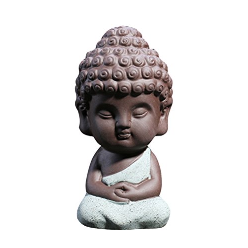 Vosarea Estatua de Buda Pequeña Escultura Tallada a Mano de Figura Buda...