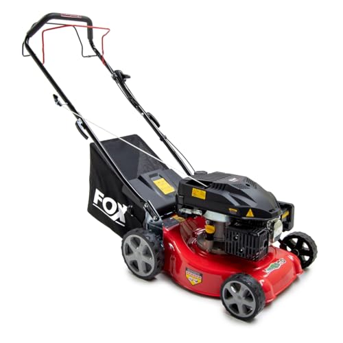 16' / 40cm Petrol Lawn Mower Turbo Suction Self-Propelled Recoil Fox...