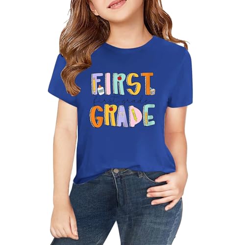 Toddler Kid Summer Back to School Clothes Little Girls Boys First Day of Kindergarten Shirt Teen Cute School Days Graphic Tee