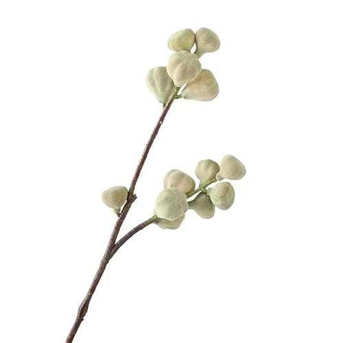 Hxscoo Green Simulated Foam Berry Fig Home Desktop Display Chinese Floral Decoration (Color : Size : 2Pcs)