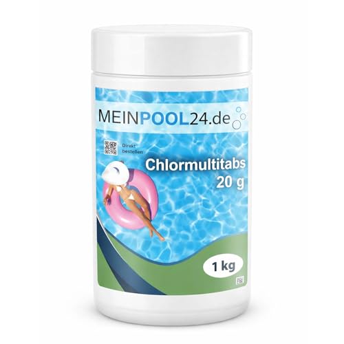 Meinpool24.de 1 kg Chlor Multitabs 5 in 1-20g Tabs Multi Chlortabletten