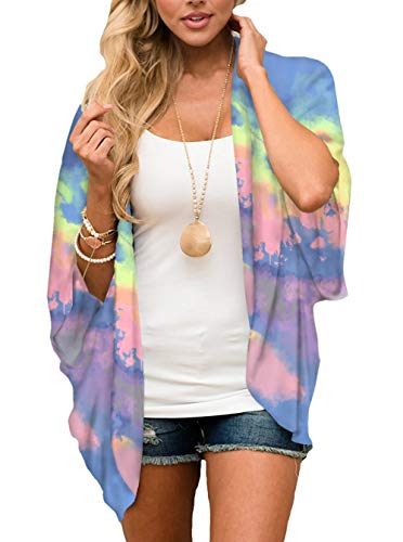 Image of CASURESS Women's Cardigan-Sheer Kimono Loose Summer Floral Print Cover Ups