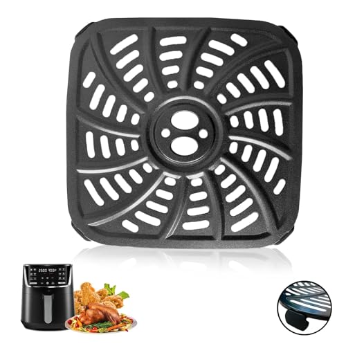 ALJ-4QT-Air-Fryer-Grill-Pan-for-Gourmia-GAF414-Digital-Air-Fryers-Upgraded-Nonstick-Air-Fryer-Grill-Plate-Crisper-Plate-Tray-Rack-Insert-Grate-Grid-Shelf-for-Gourmia-4QT-Air-Fryer-Dishwasher-Safe ALJ 4QT Air Fryer Grill Pan for Gourmia GAF414 Digital Air Fryers Upgraded Nonstick Air Fryer Grill Plate Crisper Plate Tray Rack Insert Grate Grid Shelf for Gourmia 4QT Air Fryer Dishwasher Safe