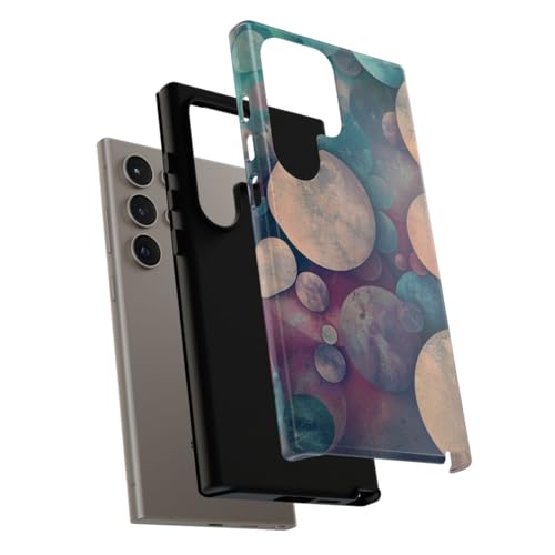Coque rigide Samsung S24 Ultra protectrice motif cercles multicolores