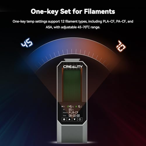 Image of CREALITY Space Pi Filament Dryer - 360 Hot-Air Circulation, Fast Heating, 3.7'' LCD Touch Screen, One Key Set Filament Dehydrator & Storage Box for 1.75 /2.85mm PLA, PETG, ABS, Nylon, PA, TPU