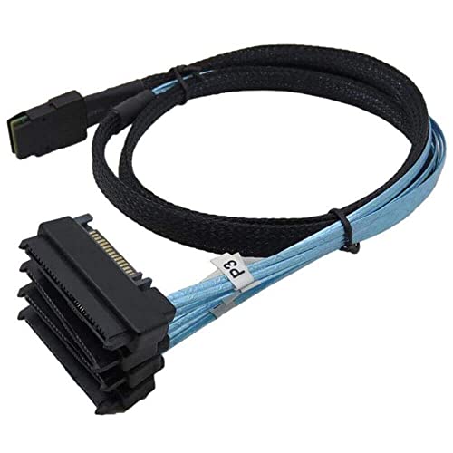 Cable Mini SAS SFF-8087 a 4 SFF-8482 cable de datos interno para discos duros de servidor 4
