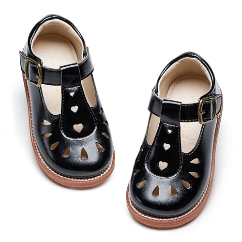 Image of PHIRAMIN Toddler Girl Mary Jane Dress Shoes-Little Girl School Uniform Shoes for Wedding Party