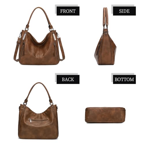 Bolso hombro para mujer grande de cuero PU suave miniatura 7