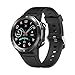 LATEC Smartwatch, Reloj Inteligente con 1.3" Pantalla Táctil Completa, Pulsera Actividad Inteligente Hombre Mujer 5ATM Impermeable Reloj Deportivo con Cronómetro Pulsómetro para Android y iOS (Negro)