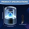 atnayo Smart Car Air Freshener, 3 Mode Rechargeable Car Diffuser, Automotive Diffusers with 5 Lighting Color Rhythmic Atmosphere Light #1