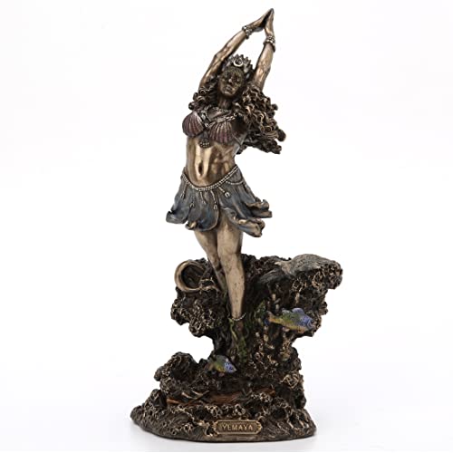 Estatua Veronese Design Yemaya Orishia 10.25" Bronce Resina miniatura 1
