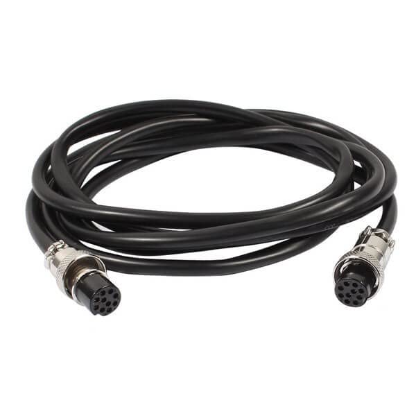 GX16 10 pin Double Aviation Cable Ended Female Plug Circular Aviation Plug Extension Cable 1M