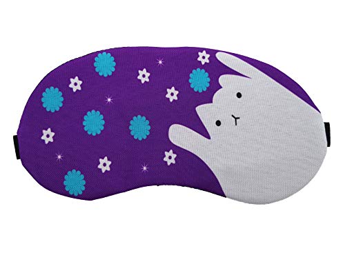 Image of Eye Mask for Sleeping with Adjustable Strap Super Soft Sleeping Mask Blind Fold for Comfortable Sleep Travelling Sleep Mask Pad for women (Purple-Gel)