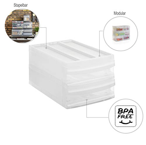 Rotho Systemix Cassettiera con 2 Cassetti