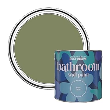 Rust-Oleum Green Water-Resistant Bathroom Wall & Ceiling Paint - Familiar Ground 2.5L