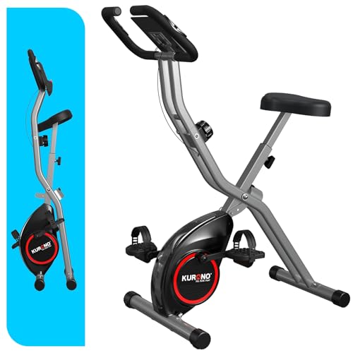 BCAN Folding Exercise Bike Best Fitness Monitor