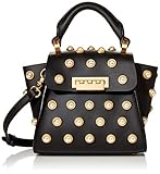 1 Einsteckfach innen ZAC Zac Posen Damen Eartha Umhängetasche, schwarz, Einheitsgröße