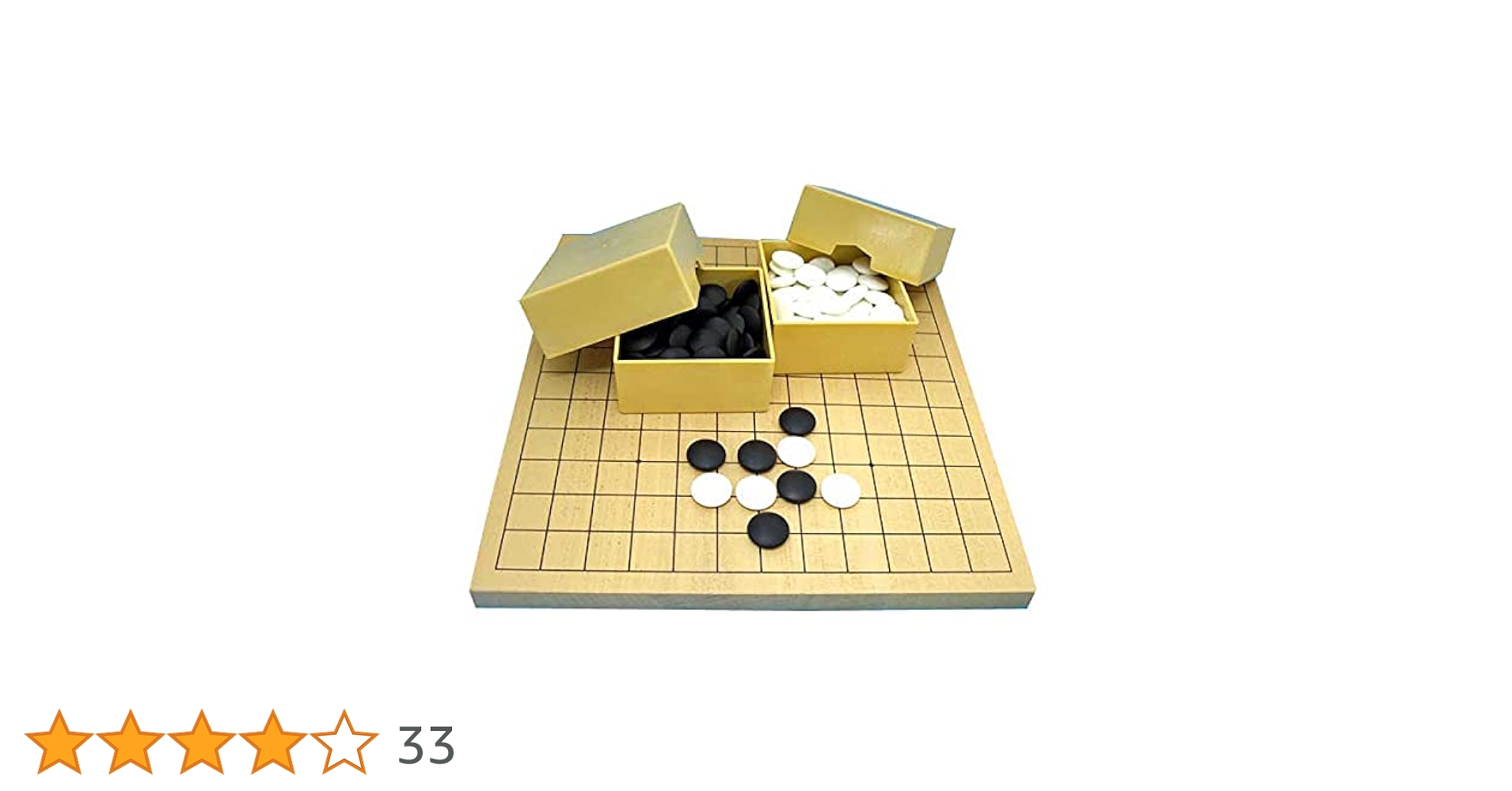 欅の碁盤 囲碁セット 13路19路両用新かや1寸卓上碁盤セット(ガラス碁石桜