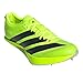Adidas Unisex Adizero Prime 4 Track and Field Spikes Lucid Lemon/Black/Silver Metallic Men 9 Medium Women 10 Medium