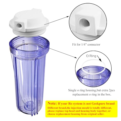 Geekpure RO Filter Housing Components