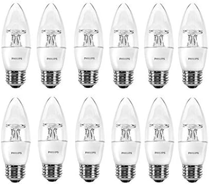 Philips LED Dimmable B11 Clear Candle Light Bulb