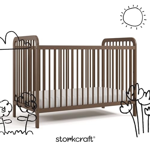 Image of Storkcraft Pasadena 3-in-1 Convertible Crib, Hazelnut