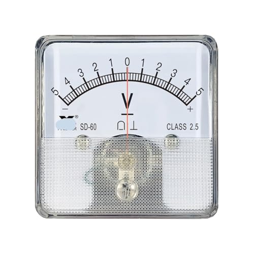 Voltmètre bidirectionnel DC -20V To 20V pointeur SD60 encastrable - 5