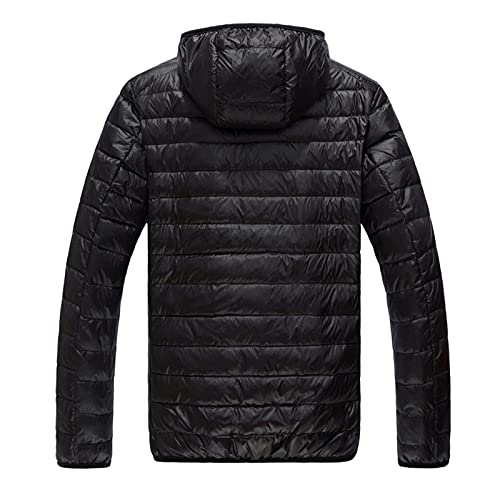 Bubble Jacket For Men With Hood Light Padded Packable Puffer Jacket Hooded Zip Up Lightweight Quilted Down Coat2