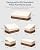 5 Piece Patio Furniture Cover Set, Waterproof Outdoor Furniture Covers for 3-Seater Sofa, Loveseat, Chairs & Coffee Table, Heavy Duty 600D Lawn Patio Set Covers, UV-Resistant All-Season, Beige&Brown