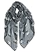 GERINLY Animal Print Scarves: Cute Pandas Pattern Women Wrap Scarf (Grey)
