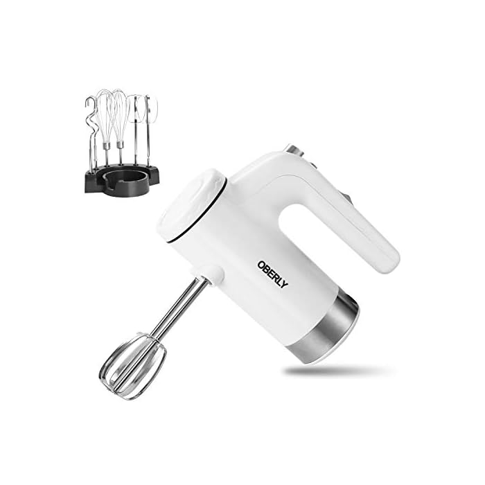 Buy Hand Mixer Electric 2021 Upgrade, OBERLY 400W Power 5Speed