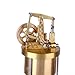 Steam Engine Model Kit, 5 x 5.5 x 14CM Mini Pure Copper Verticle Type Steam Engine Model Creative Gift Set