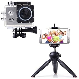 Raptas Sports HD Camera & 228 Mini Mobile Tripod Compatible for All Latest Smartphone