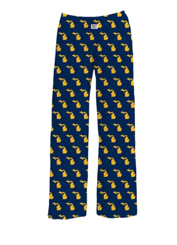 BRIEF INSANITY Michigan State Icon Themed Pajama Pants (S-XXL) Comfy Cool Loungewear Bottoms