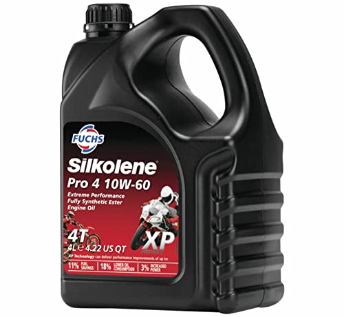 Silkolene - Silkolene - Pro 4 10W-60 XP - Huile Moteur 4T 100% synthèse XP Technologie - Cubi 4L